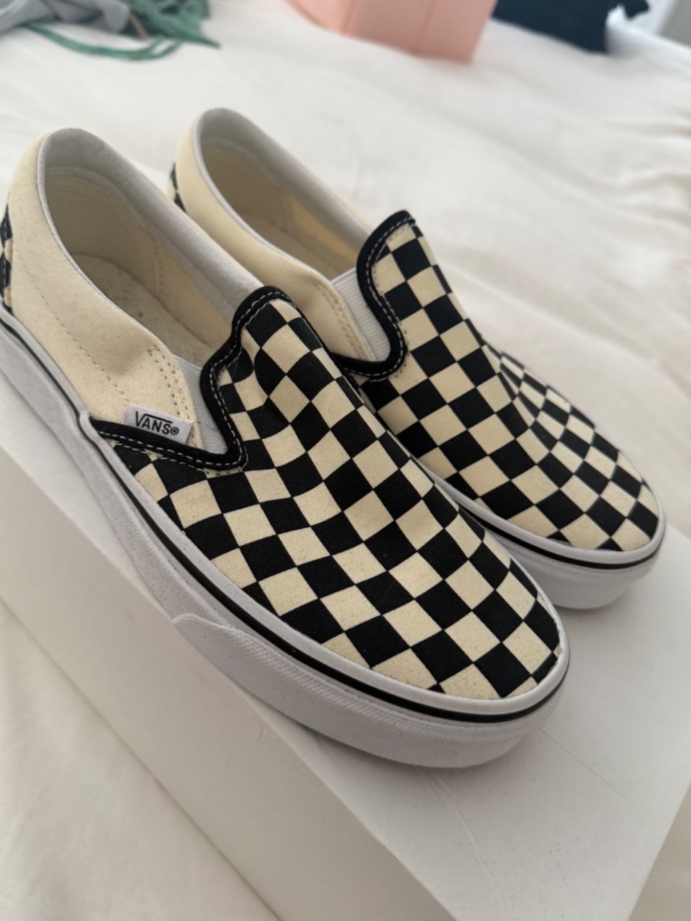 New With Tags OBO Van’s Checkered Sneakers - Picture 4 of 5